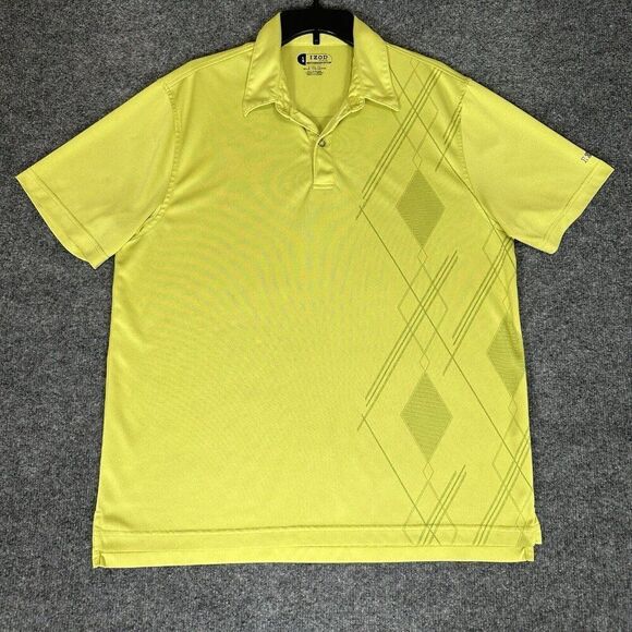 Izod XFG Polo Shirt Mens Large Green Golf Short Sleeve Performance Cool FX Adult - Picture 1 of 7